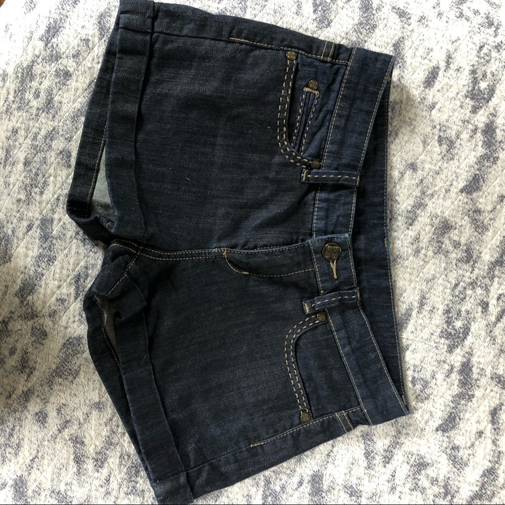 BCBGMaxAzria Rolled Jean Shorts for Women - Picture 8 of 10